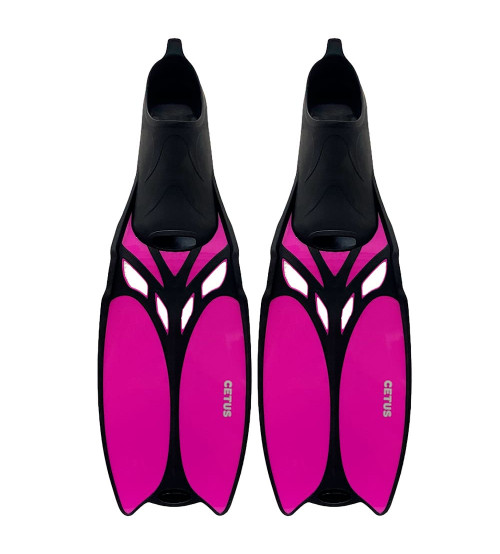 Kit de Mergulho Cetus New Parma Pro + Nadadeira Manta Ray - Pink