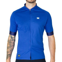 Camisa de Ciclismo DX-3 Masculina Fusion 06 UV50+ - Azul