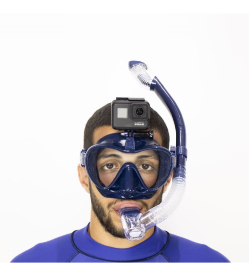 Kit Vision Go Pro + Nadadeira Seasub Velox Azul