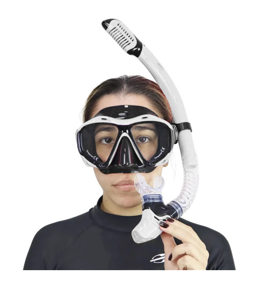 Kit de Mergulho Branco Dive Motion Explorer Dry