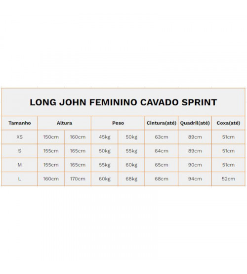 Long John Feminino Tri Motion Cavado de Natação e Triathlon Sprint 4.3mm