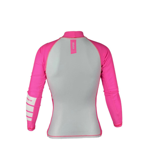 Camisa Lycra Sunset FPU50+ Vopen Rosa para Natação,Surf,etc
