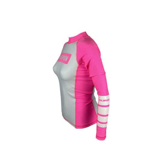 Camisa Lycra Sunset FPU50+ Vopen Rosa para Natação,Surf,etc