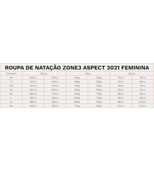 Roupa de Natação e Águas Abertas Zone3 Aspect Fem 2021 - M - PONTA