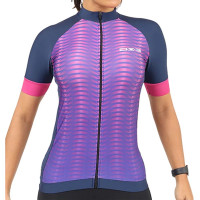 Camisa de Ciclismo DX-3 Feminina Fast UV50+ - Marinho