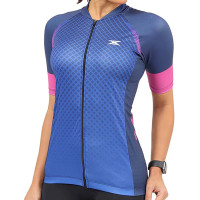 Camisa de Ciclismo DX-3 Feminina Fusion UV 50+ -Marinho
