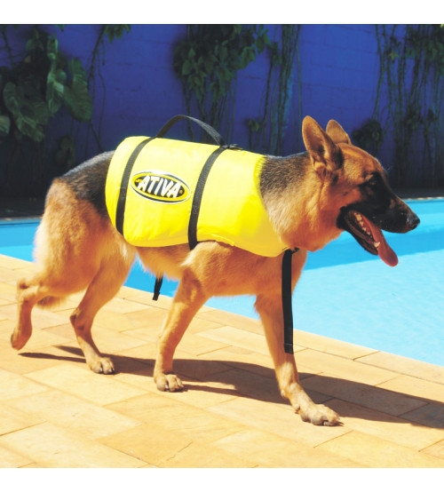Colete Salva Vidas Pet para Cachorro Amarelo