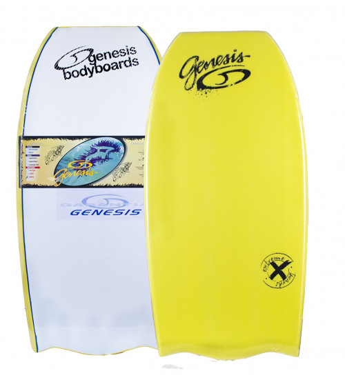Prancha Bodyboard Genesis Extreme  - Amarelo/Branco