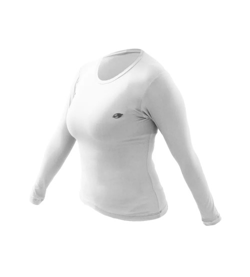 Camisa Feminina Mormaii Dry Action UV50+ 2021 - Branca