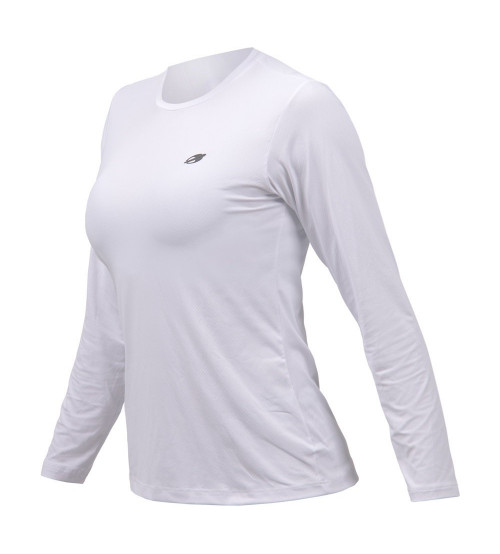 Camisa Com Proteção Solar Mormaii UV50+ Dry Action Feminina - Branco