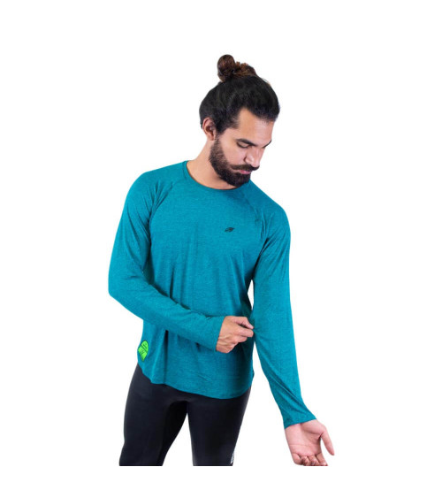 Camisa Mormaii com Proteção Solar Dry Move Masculina - Turquesa