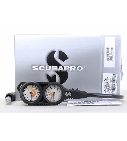 Console Duplo Scubapro 400 Bar Manômetro e Profundímetro