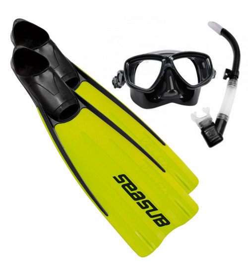 Kit de Mergulho Seasub Silicone Velox - Limão