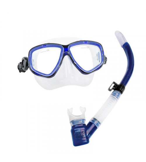 Kit de Mergulho Seasub Prata Máscara Splenda + Respirador Aero Pro