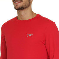 Camiseta Manga Longa Speedo UV Protection Vermelho Indiano - (M)